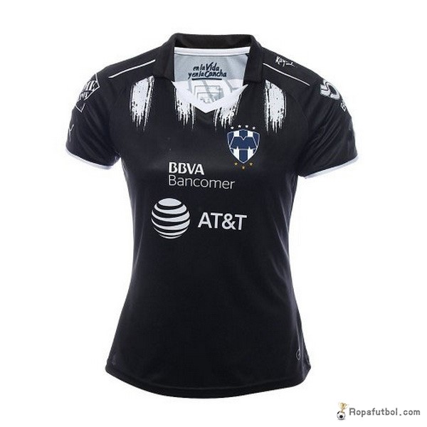 Camiseta Monterrey Replica Tercera Ropa Mujer 2017/18 Negro